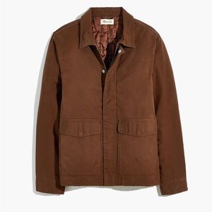 Madewell Waxed Cotton Work Jacket Brown NWT